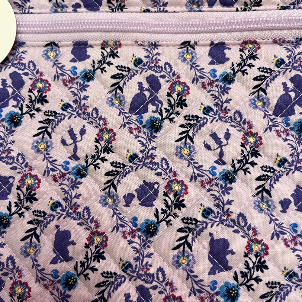 Disney Beauty and the Beast Vera Bradley Lavender Bag New with Tags - Picture 3 of 10